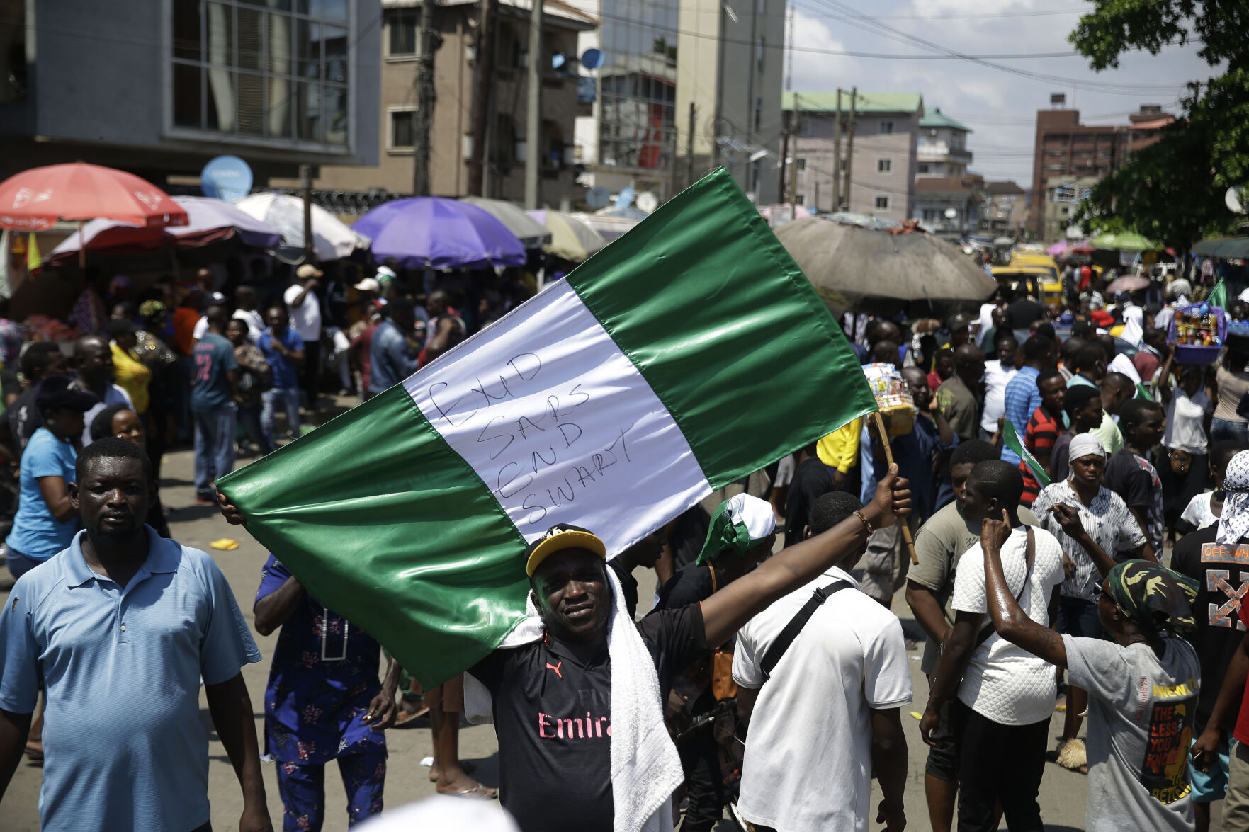 Nigeria Police Protest